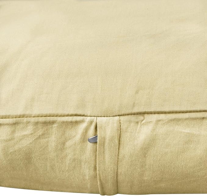 4-Pack 100% Cotton Comfortable Solid Decorative Throw Pillow Case, Thmyo Square - Image 9