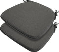 Outdoor Chair Cushions Set of 2, Patio Seat Cushion 17"x16"x2", U-Shaped Dining by FUNHOME