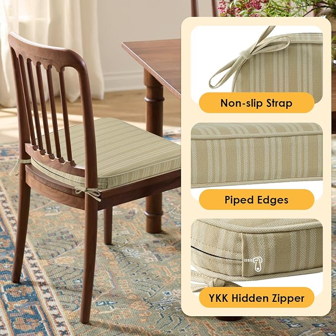 Outdoor Round Corner Seat Cushion, Non Slip Seat Cushion Pads - Image 4