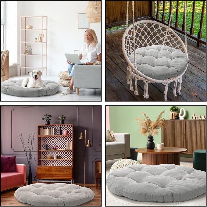 Large Floor Cushion Seating Round Floor Pillows Cushions - Image 7