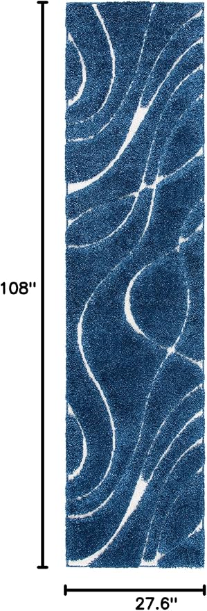 SAFAVIEH Florida Shag Collection Runner Rug - Image 2