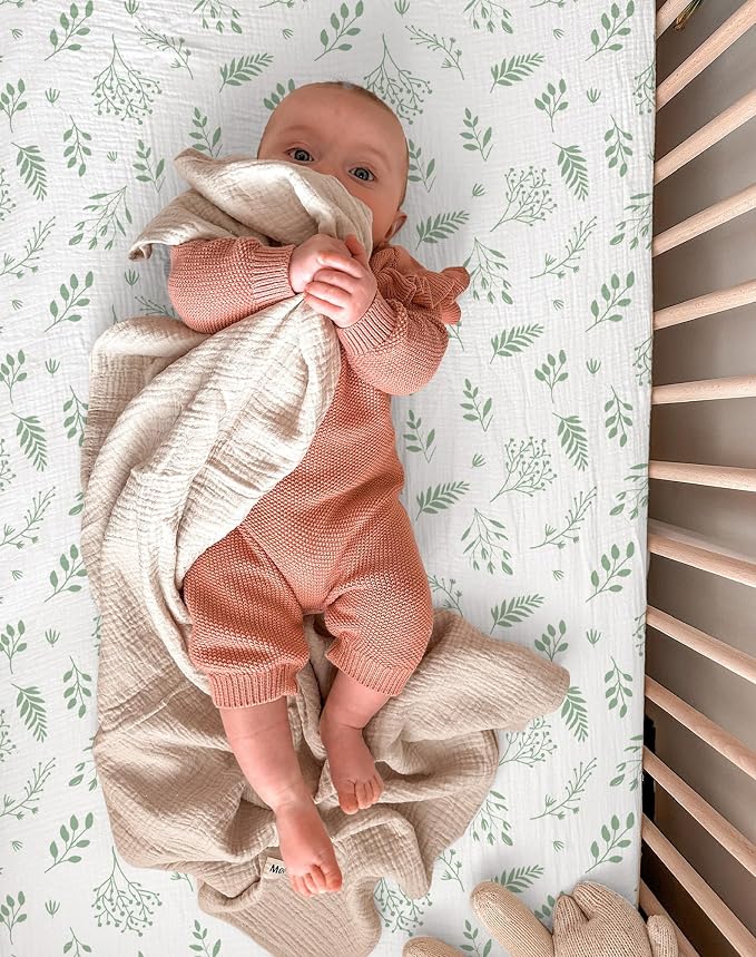 Bassinet Sheet for Baby Boy and Girl 2 Pack, Fitted Sheets for Rectangle - Image 6