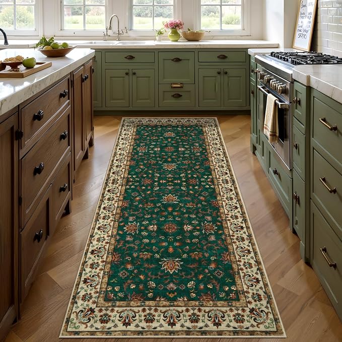 Tangspp Floral Washable Runner Rug, 2x5 Rug Runners - Image 2