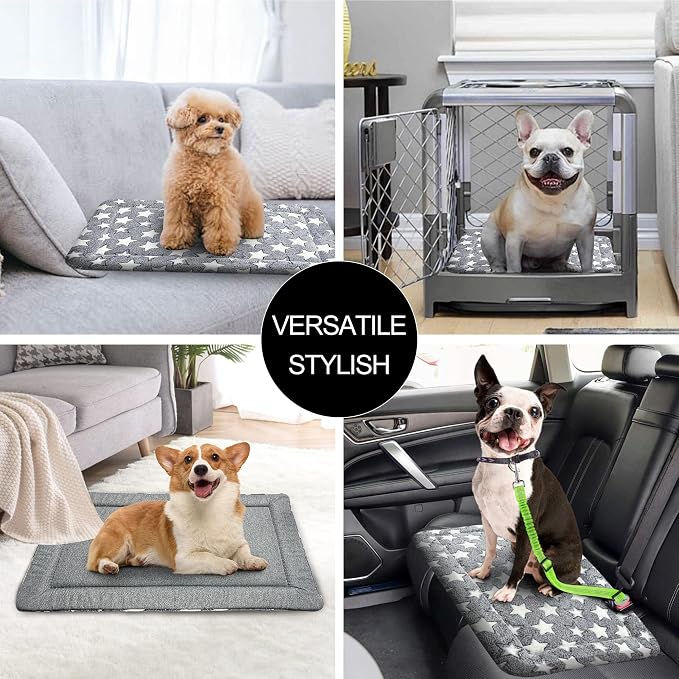 Washable Dog Bed Plush Orthopedic Outdoor Crate Mat - Image 6