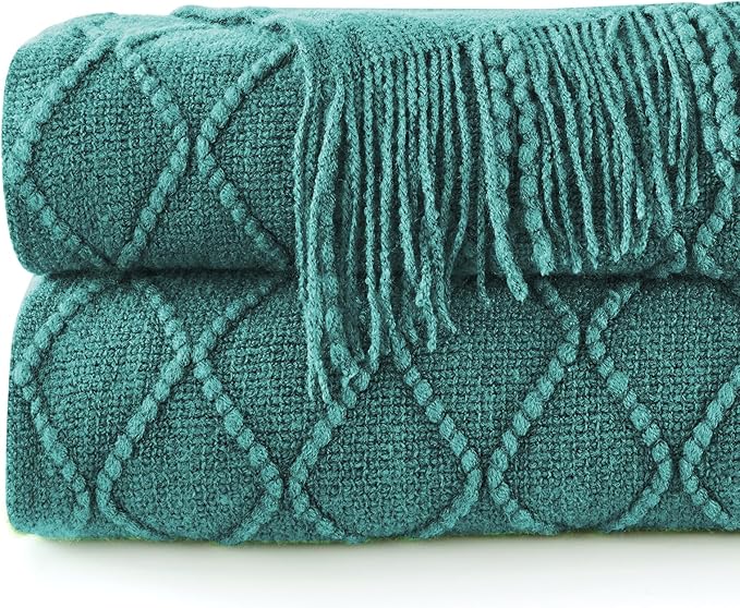 inhand Knitted Throw Blankets for Couch and Bed, Soft Cozy Knit Blanket - Image 7
