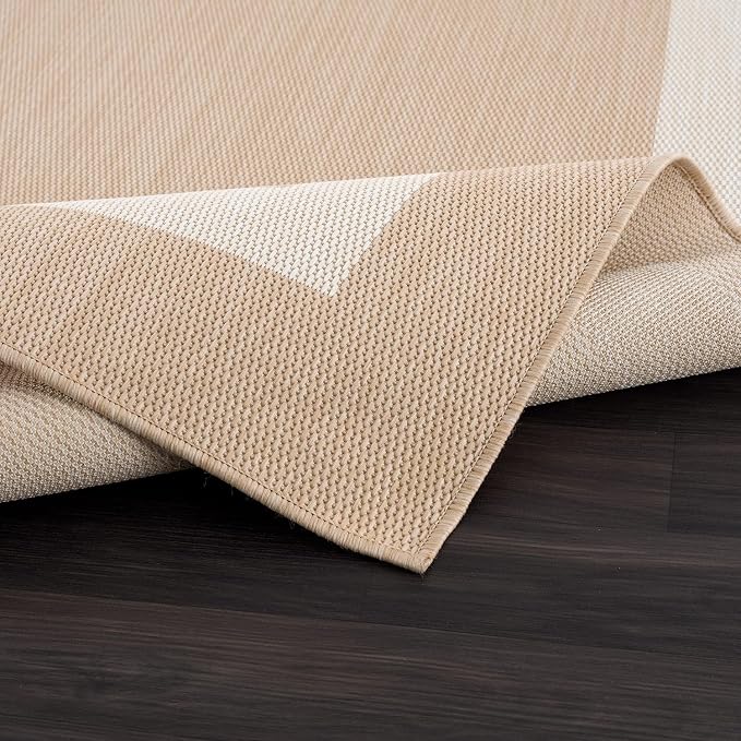CAMILSON Outdoor Rug 5x7, Modern Outside Rugs - Image 4