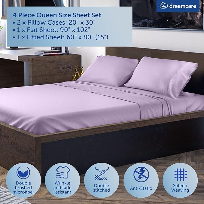 DREAMCARE Queen Size Sheets - Image 4