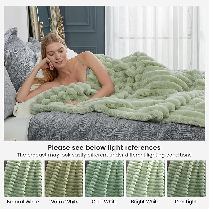 Cozy Bliss Faux Fur Throw Blanket - Image 6