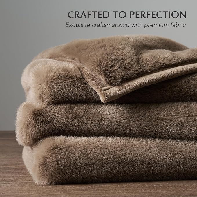 EVERGRACEHOME Ultra Soft Luxury Fluffy Mink Faux Fur Throw Blanket, Thick Warm - Image 5