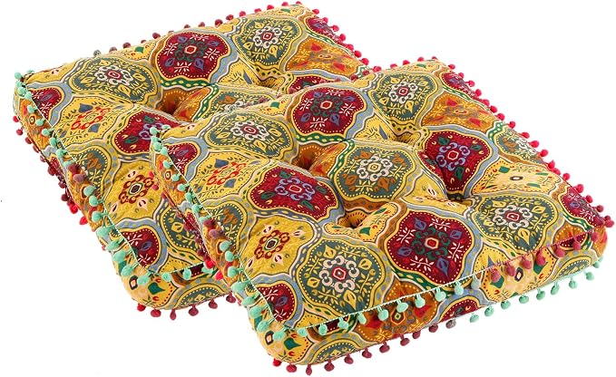 Bohemian Seat Cushion，Indoor & Outdoor 16.5" x 16.5" Seating Cushion by Unknown