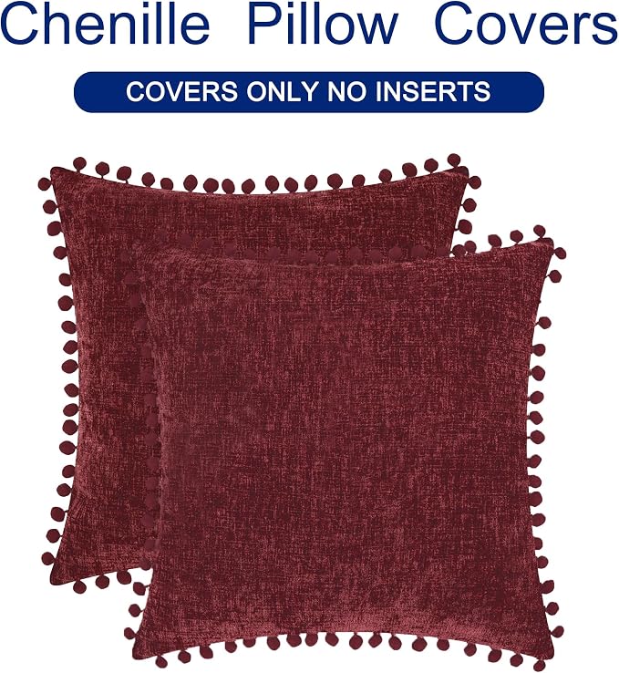 CaliTime Christmas Throw Pillow Covers Decorative 20 X 20 Inches Pack of 2 Cozy - Image 6