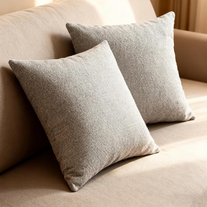 Throw Couch Pillow with Insert 18x18 Inches Set of 2 Square, Cute Modern Home - Image 5