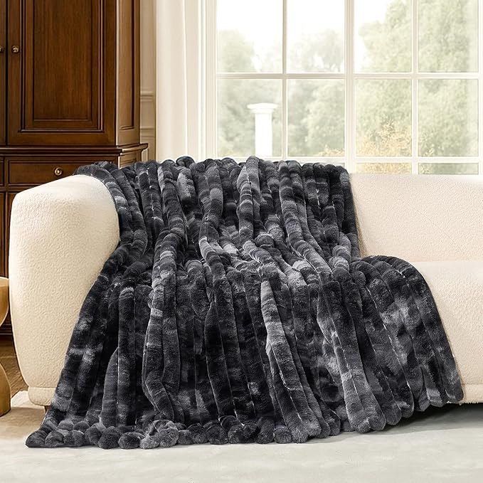 Cozy Bliss Faux Fur Throw Blanket - Image 5