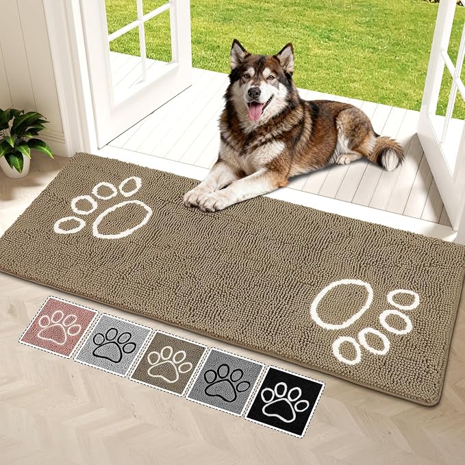 Bcoimo Super Absorbent Dog Door Mat, Pet Rugs by Bcoimo