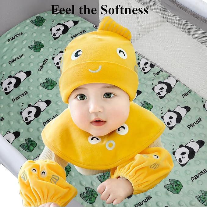Dot Bassinet Sheet Set 2 Pack Stretch Fitted Cradle Sheets, Ultra Soft - Image 4