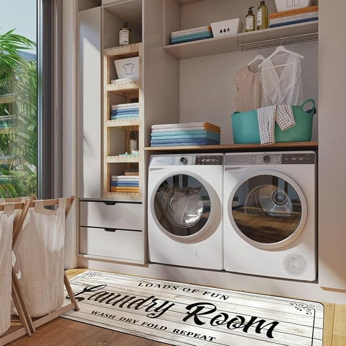 Laundry Room Rug Non Slip Floor mats Farmhouse Large Laundry Rugs - Image 5
