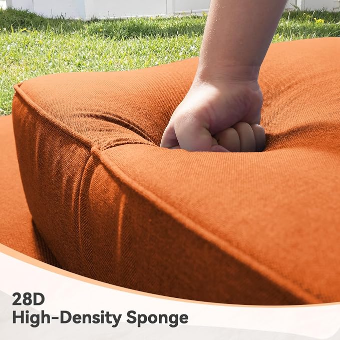 Luxury 6" Outdoor Cushions for Patio Furniture, Fade Resistant Couch Chair - Image 4