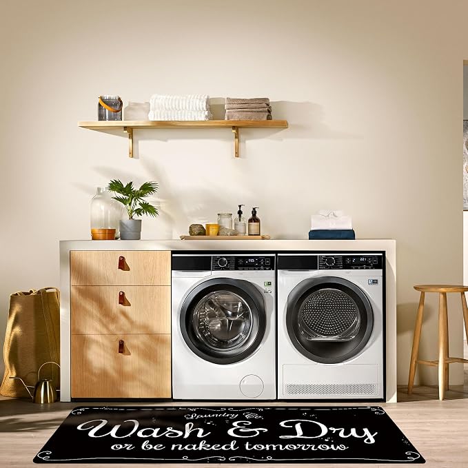 Laundry Room Rug Non Slip Floor mats Farmhouse Large Laundry Rugs - Image 6