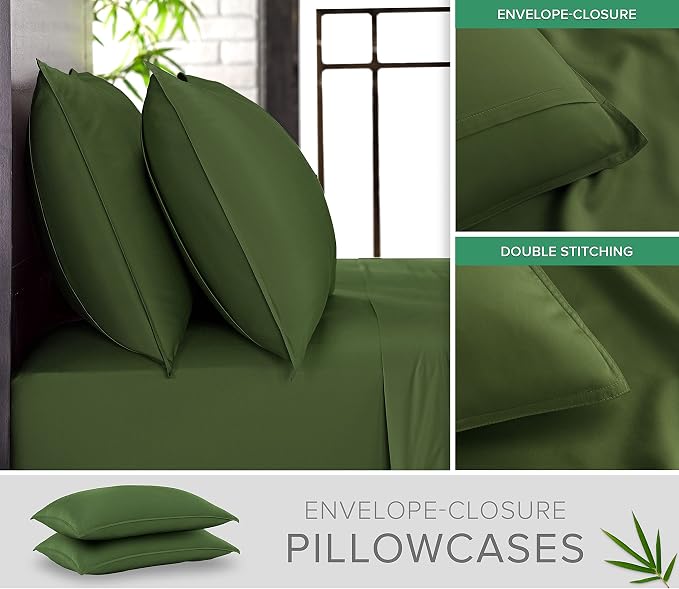 Pure Bamboo California King Sheets, Genuine 100% Organic Viscose Derived from - Image 3