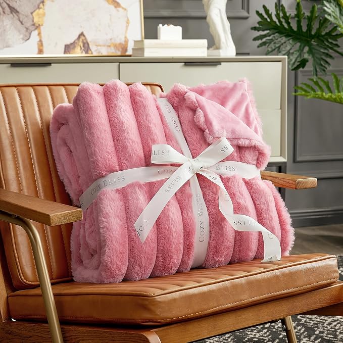Cozy Bliss Faux Fur Throw Blanket - Image 3