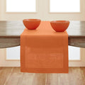 Solino Home Linen Pumpkin Hemstitch Table Runner 36 Inches by SolinoHome