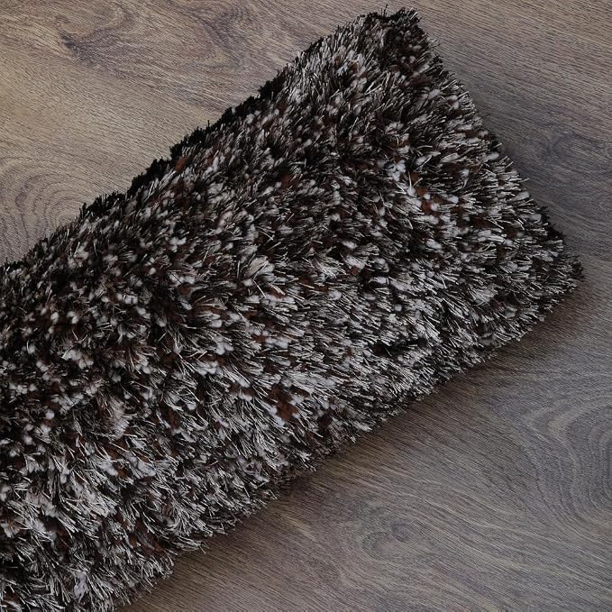 Rugsotic Carpets Hand Woven Flat Weave Kilim Wool 4'x6' Area Rug Solid Silver - Image 7