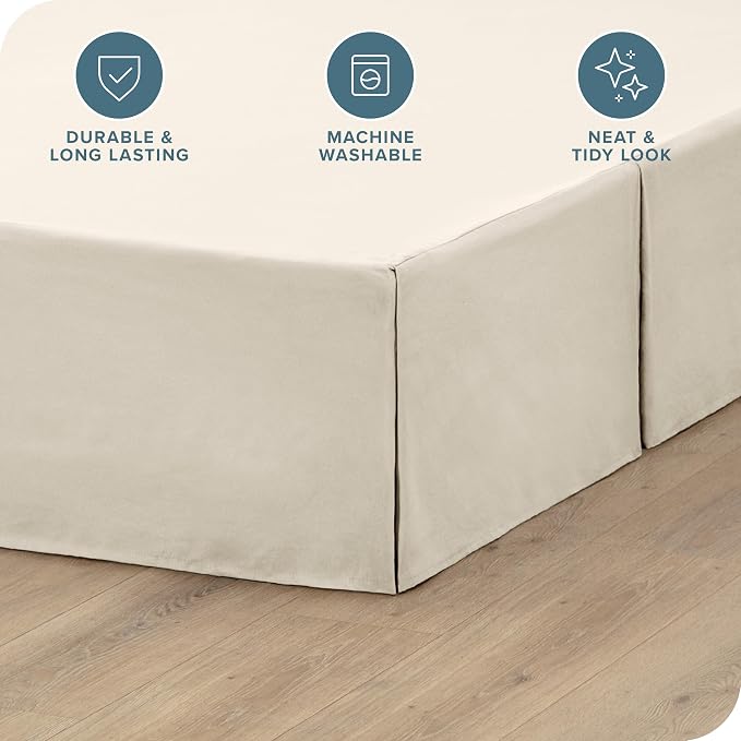 Bare Home Twin XL Bed Skirt - Image 2