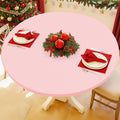 Round Spandex Tablecloth, Elastic Fitted Waterproof Tablecloths by Moosfor