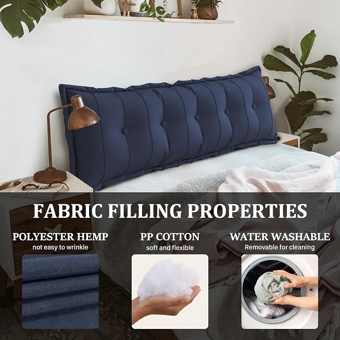 Large Bolster Reading Pillow King Backrest Positioning Support Pillow Daybed - Image 4