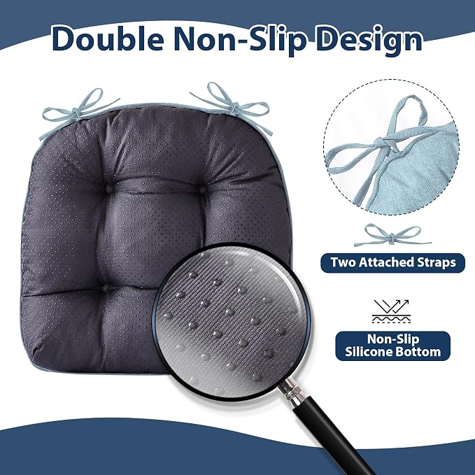 Chair Cushions for Dining Chairs, Seat Cushions for Kitchen Chairs, Indoor Seat - Image 4