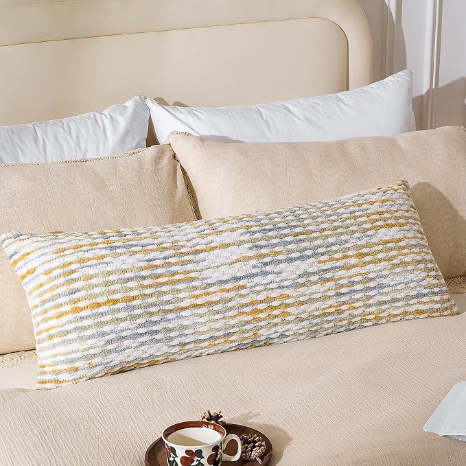 AmHoo Boho Chenille Pillow Cover Decorative Tufted Pillowcase by AmHootextile