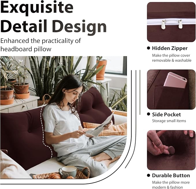 Bed Wedge Headboard Pillow - Image 2