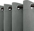 Easy-Going Linen Look Blackout Curtain Grommet Window Curtain Drapes by Easy-Going