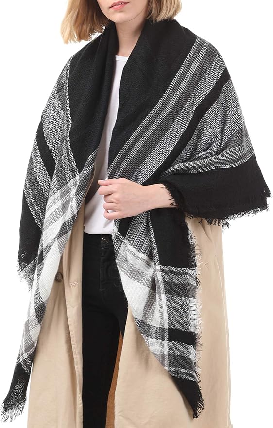 American Trends Women's Cozy Warm Winter Fall Blanket Scarf Stylish Soft Chunky - Image 4