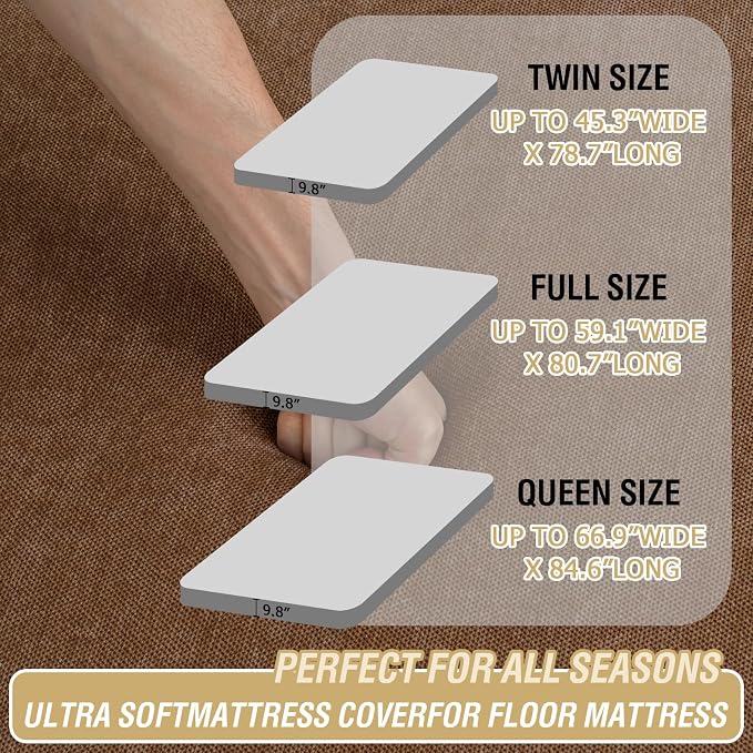 H.VERSAILTEX Twin Size Armless Futon Mattress Covers - Image 2