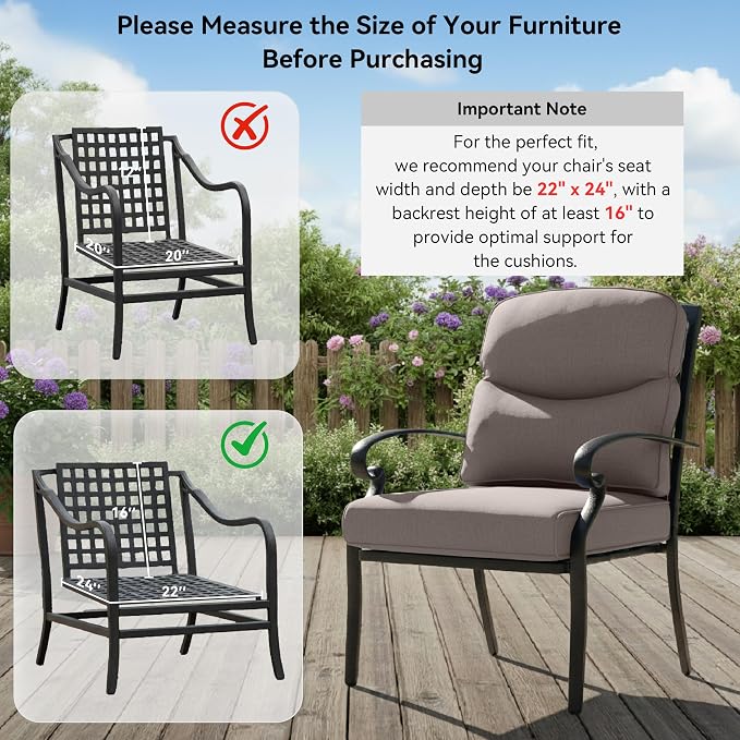 10-Piece Outdoor Patio Cushion Set - Image 9