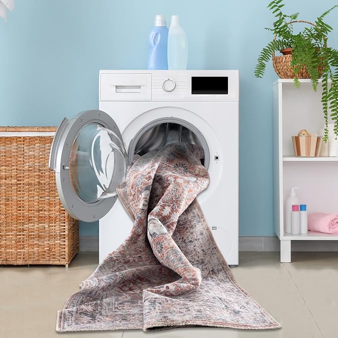 Bloom Rugs Caria Washable Non-Slip 7 ft Runner - Image 3