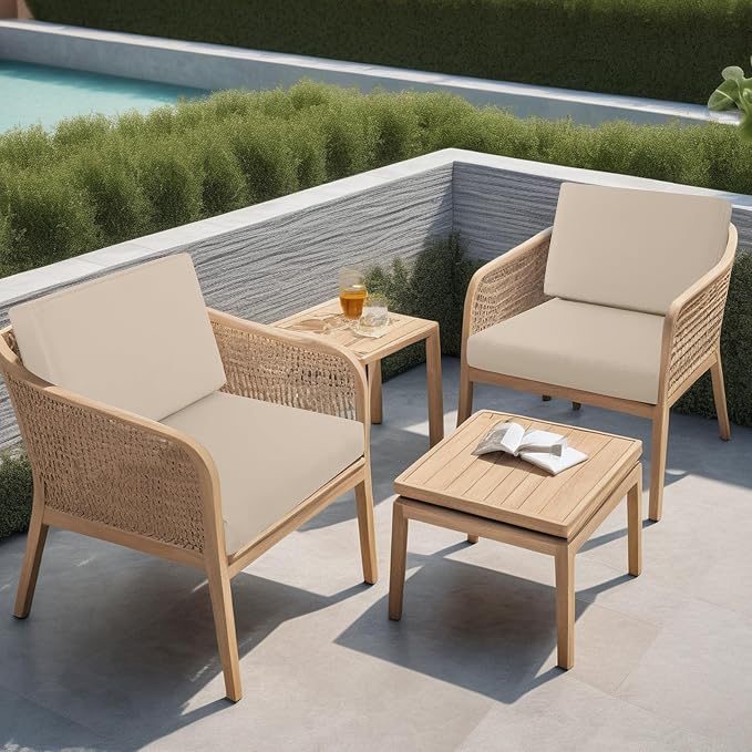 idee-home Outdoor Cushions for Patio Furniture, Outdoor Seat Cushions 28.5 x - Image 3