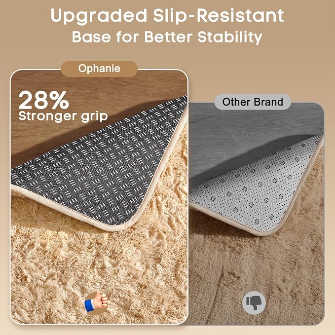 Ophanie 2x8 Runner Rug for Hallway, Upgrade Non-Slip Fluffy Soft Bedside Rugs - Image 4