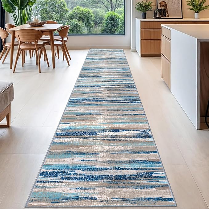 Modern Abstract Runner Rug 2.6x16 - Image 2