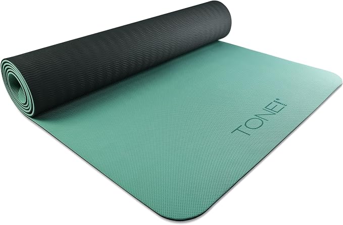 TONE Fitness Yoga Mat 1/4" Thick Non Slip Exercise & Pilates Mat by TONEFitness