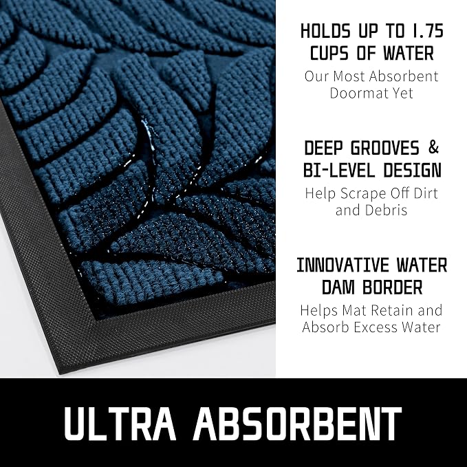 Yimobra 47x24 Large Door Mat Outdoor Indoor, All-Season Waterproof Door Mat - Image 5