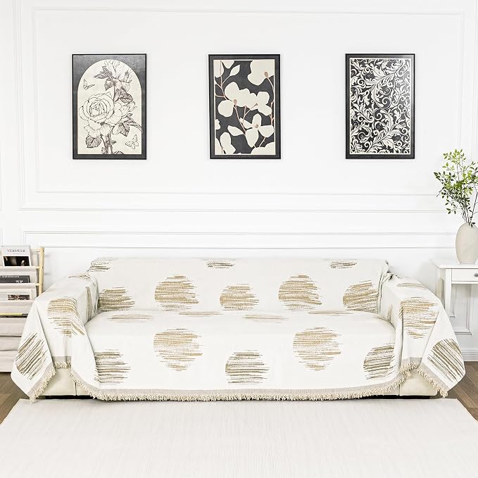 MEETSKY Oversized Couch Cover for Dogs, Jacquard Couch Covers for 3 Cushion by MEETSKY