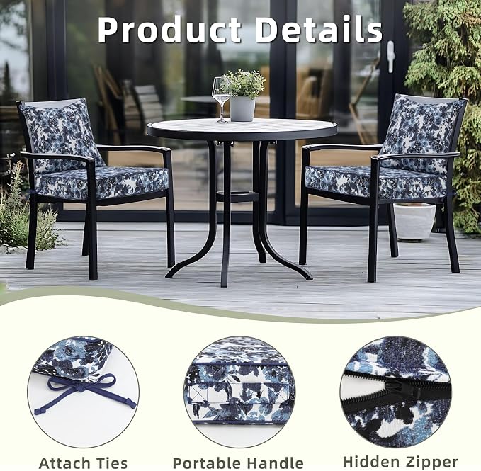 Favoyard Outdoor Seat Cushion 19 x 19 x 3 in Waterproof Pattern Fade Resistant - Image 6