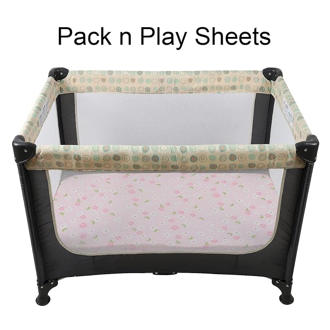 Onacosht Pack n Play Playard Fitted Sheets 2 Pack Set - Image 3