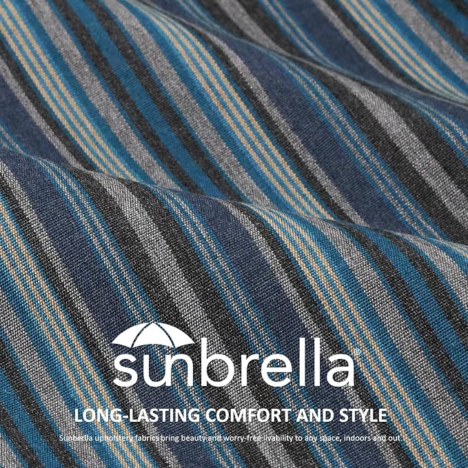 Sunbrella Outdoor High Back Chair Cushion Seat Pads, 44 x 21 Inch - Image 2