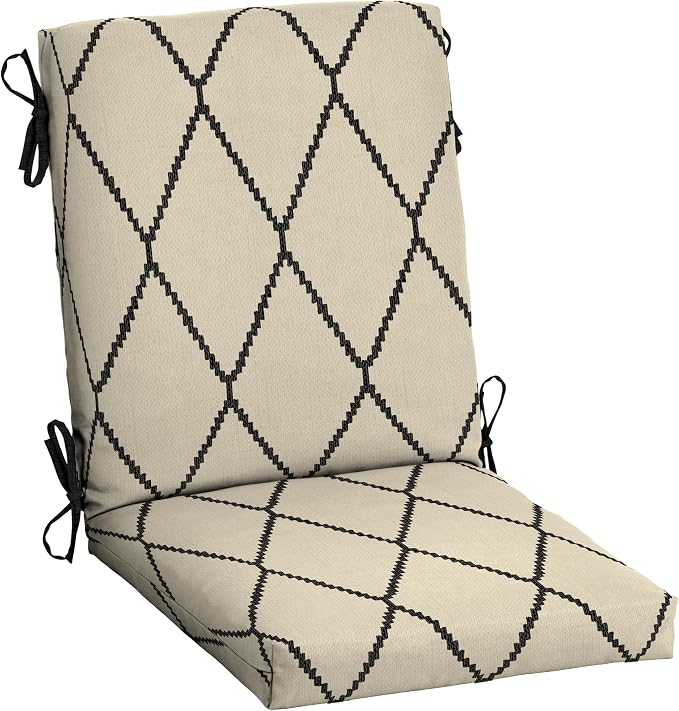 Arden Outdoor Dining Chair Cushion, 20 in x 20 in, Weather-Proof, Rain-Proof by ARDEN