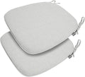 Outdoor Chair Cushions Set of 2, Patio Seat Cushion 17"x16"x2", U-Shaped Dining by FUNHOME