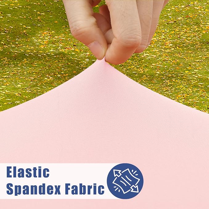 Round Spandex Tablecloth, Elastic Fitted Waterproof Tablecloths - Image 2