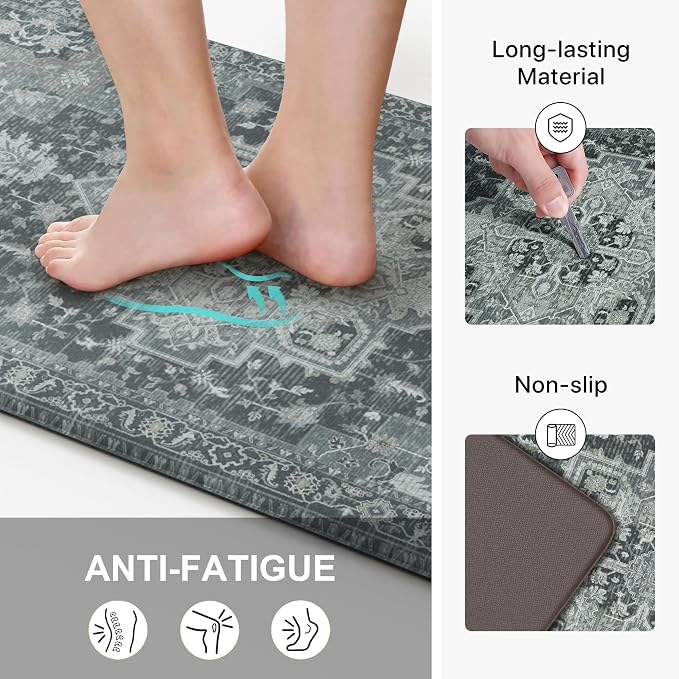 GENIMO Kitchen Mats for Floor, Washable Anti Fatigue Mat for Cushioned - Image 4
